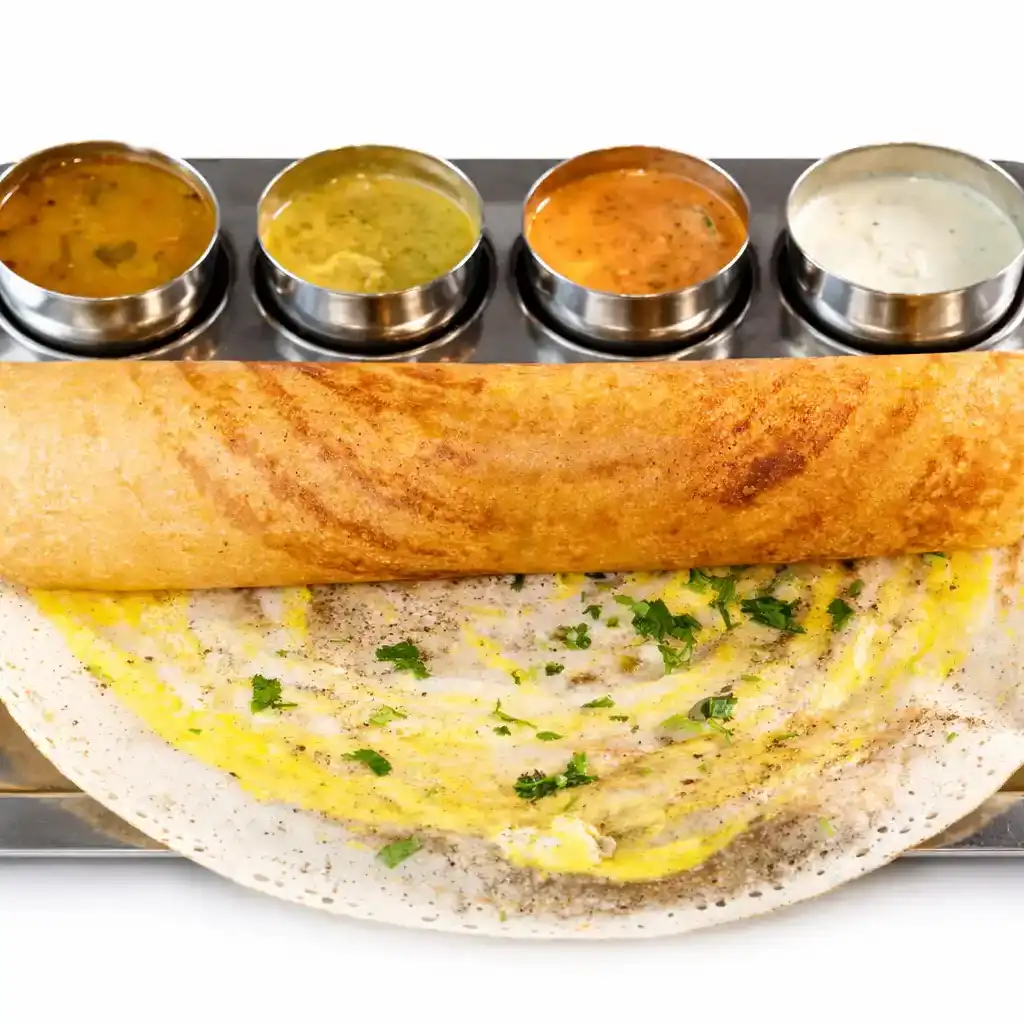 Egg Dosa at Naga's South Indian Cuisine 